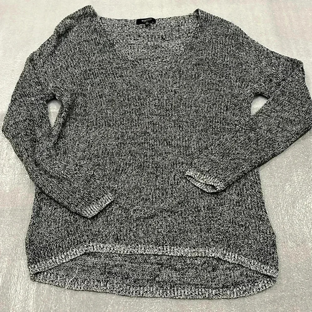 [XXS]Babaton  Silk Linen Blend Gray Sweater